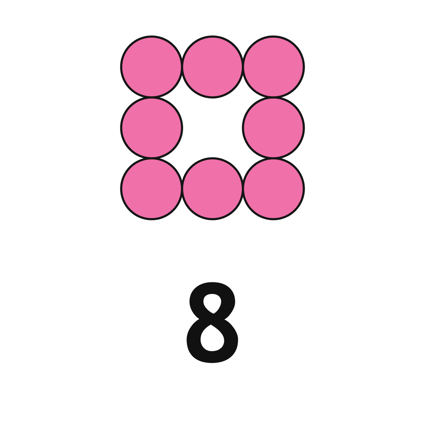 ColorMyMath number 8 design