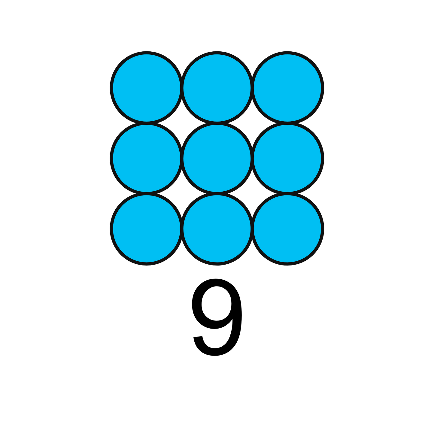 ColorMyMath number 9 design
