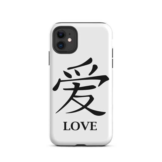 LOVE 爱 Chinese Tough iPhone case ColorMyMath - -Project Anywhere[ItsAboutTime.Life][date]