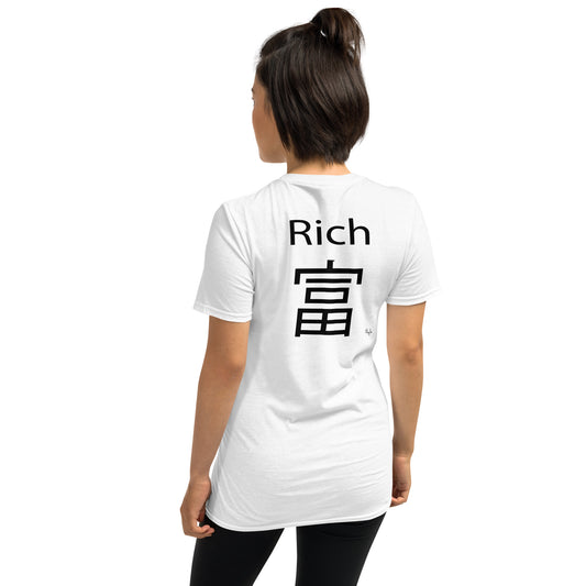 Rich Chinese Short-Sleeve Unisex T-Shirt - -Lighten Your Life [ItsAboutTime.Life][date]