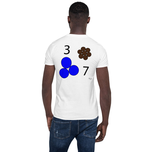 #0307 A Blue March 7th Short-Sleeve Unisex T-Shirt - -Lighten Your Life [ItsAboutTime.Life][date]