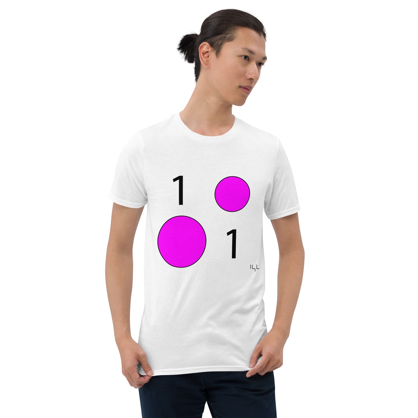 January 1st Pink T-Shirt at 1:01 101 0101 Front