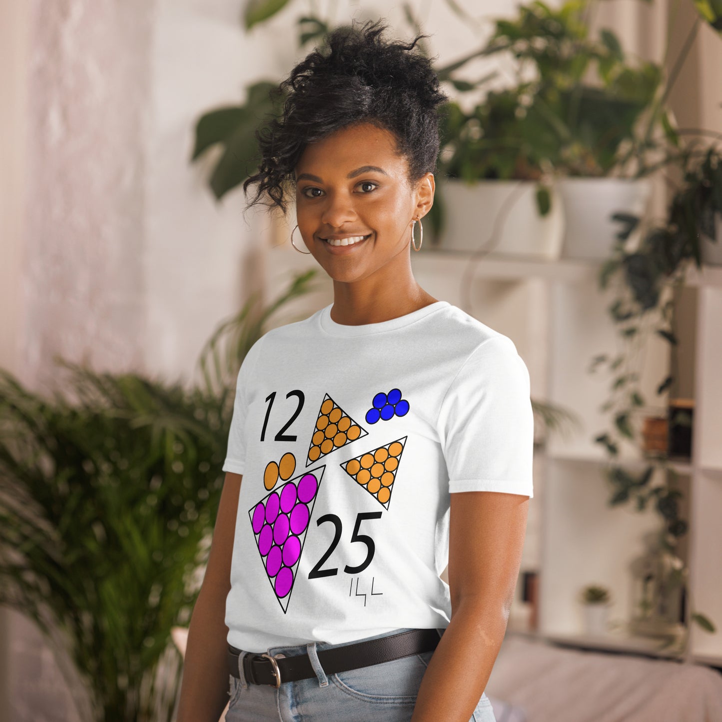 December 25th Pink T-Shirt at 12:25 1225
