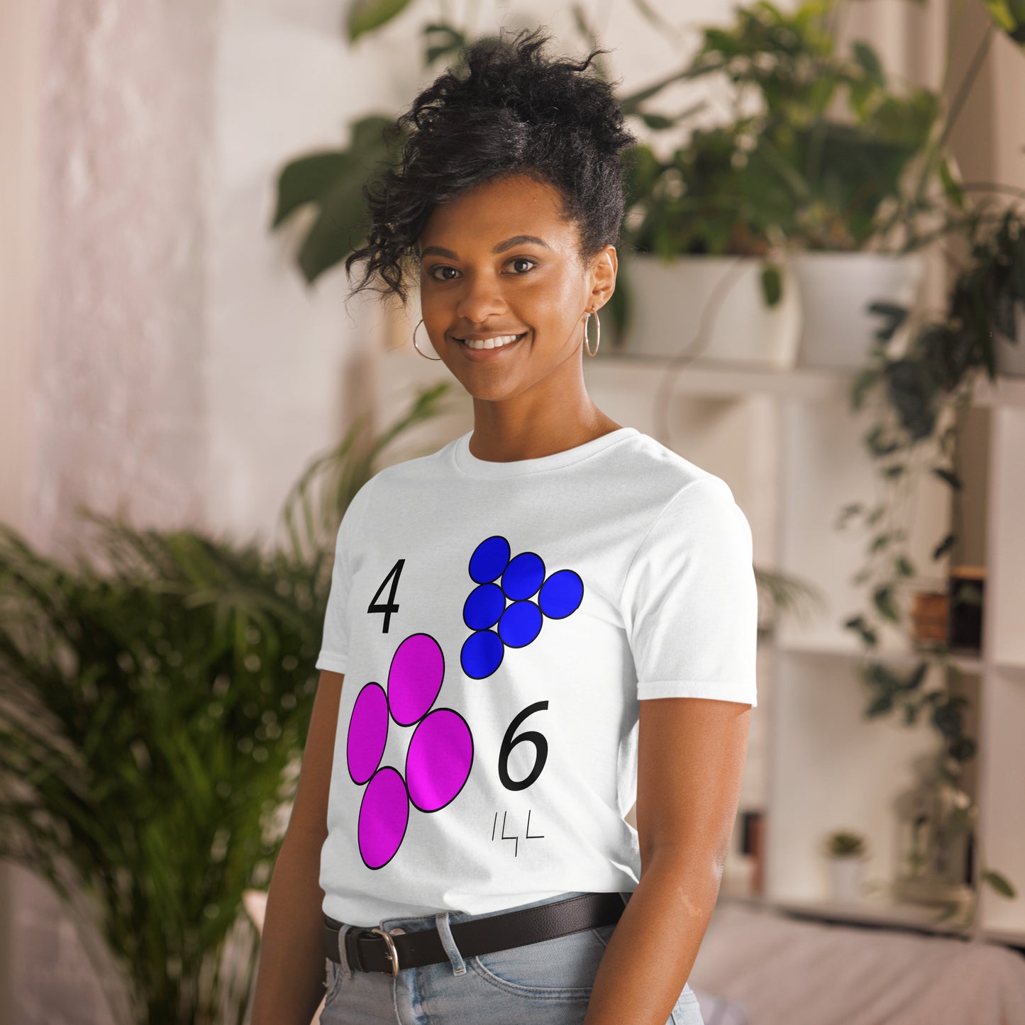 April 6th Pink Blue T-Shirt at 4:06 0406 406