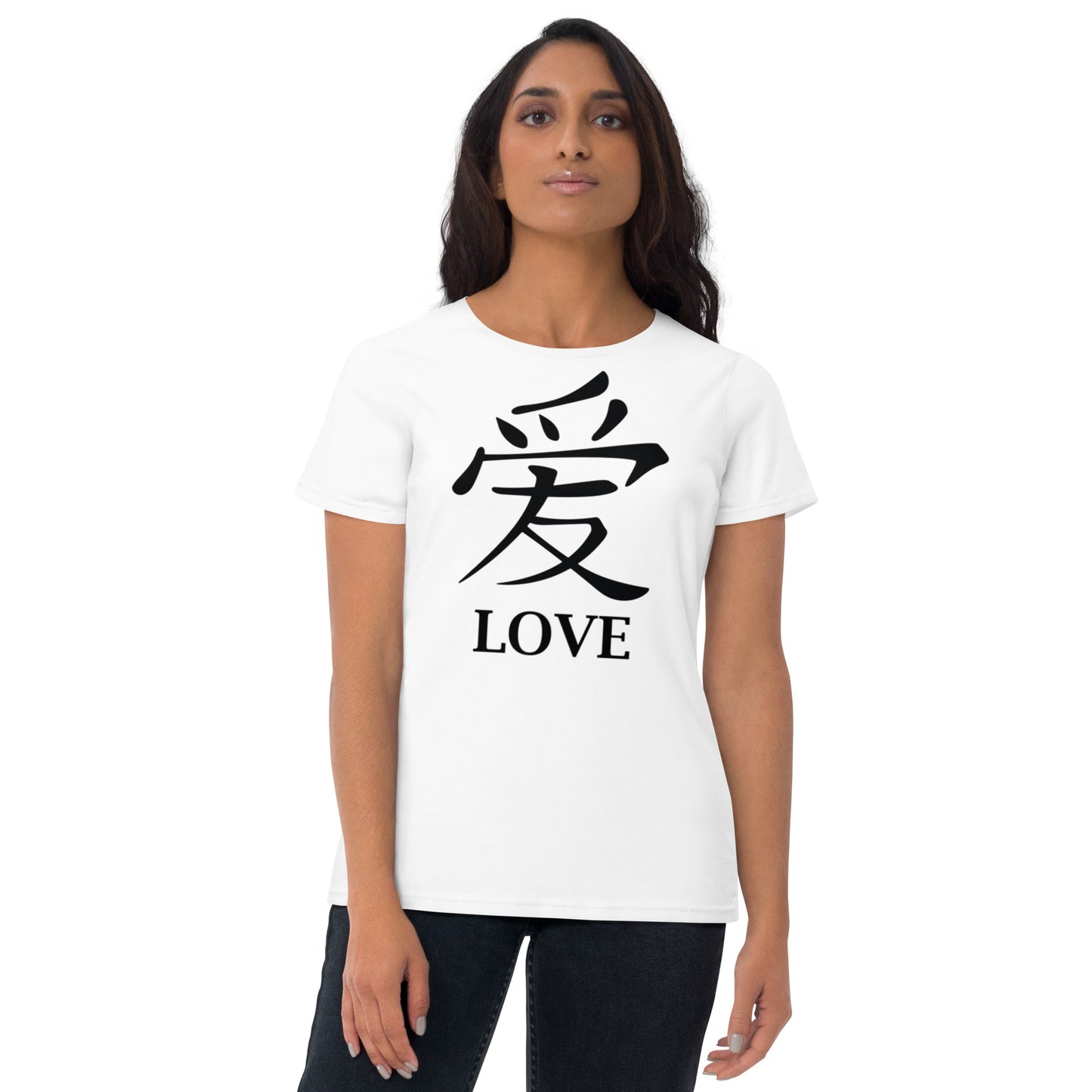 LOVE Chinese 爱 Short sleeve t-shirt - -Lighten Your Life [ItsAboutTime.Life][date]