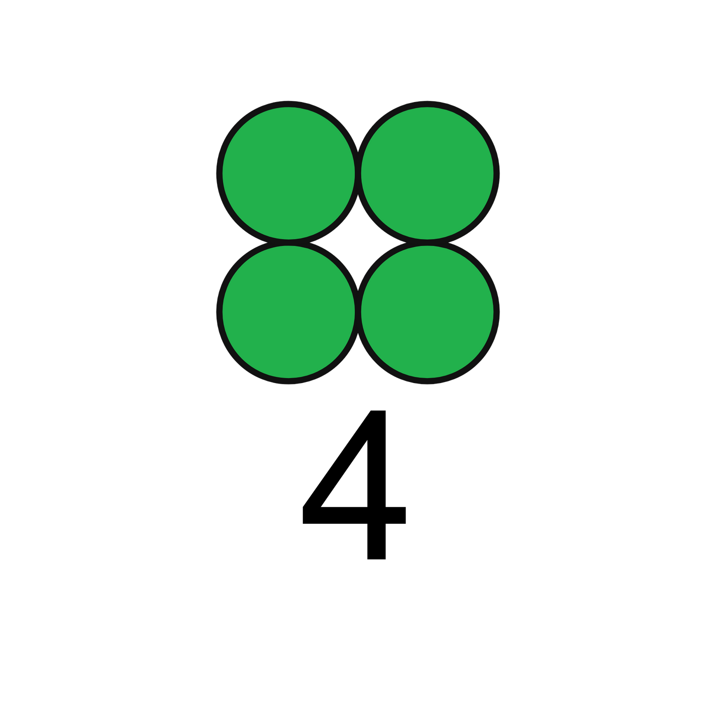 ColorMyMath number 4 design