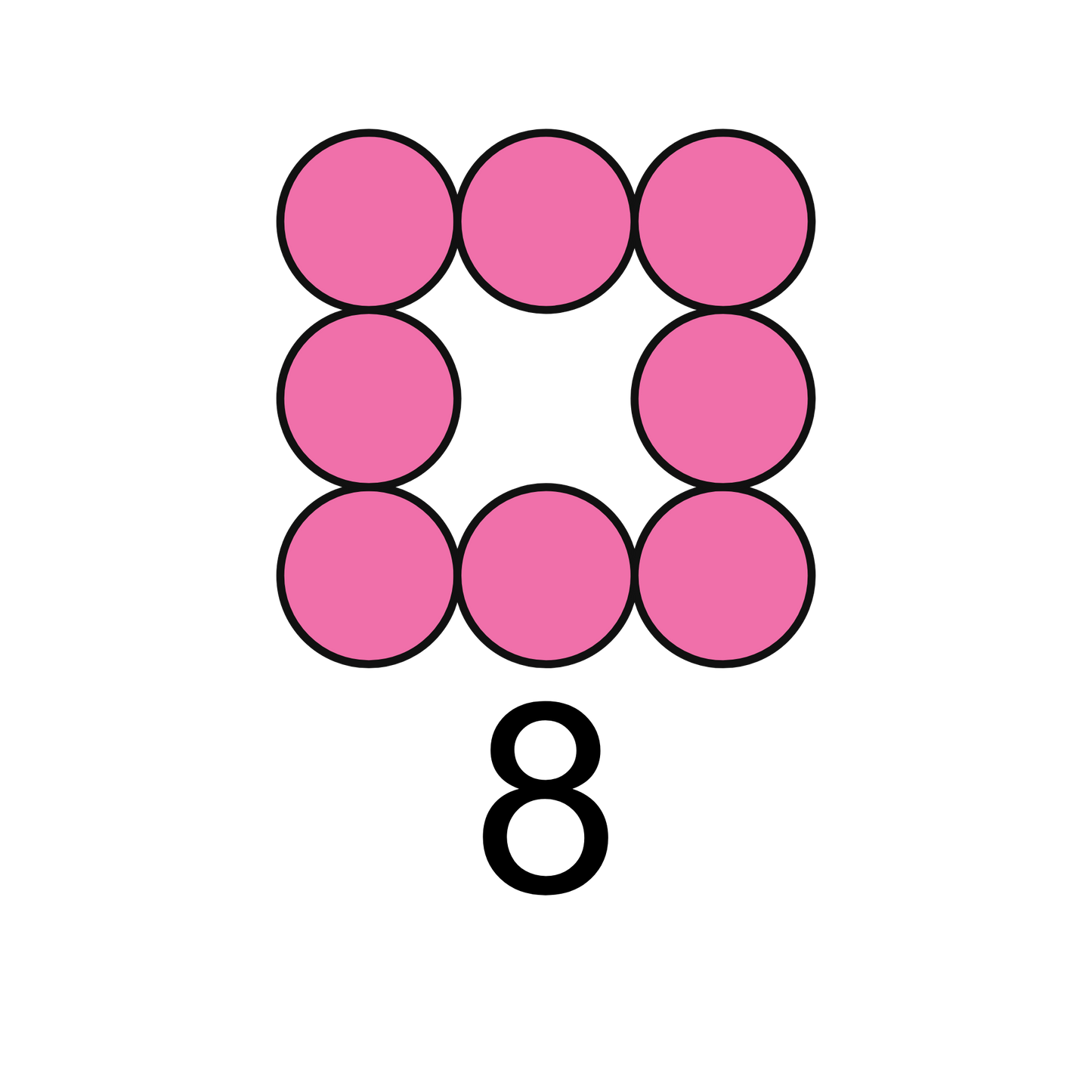 ColorMyMath number 8 design