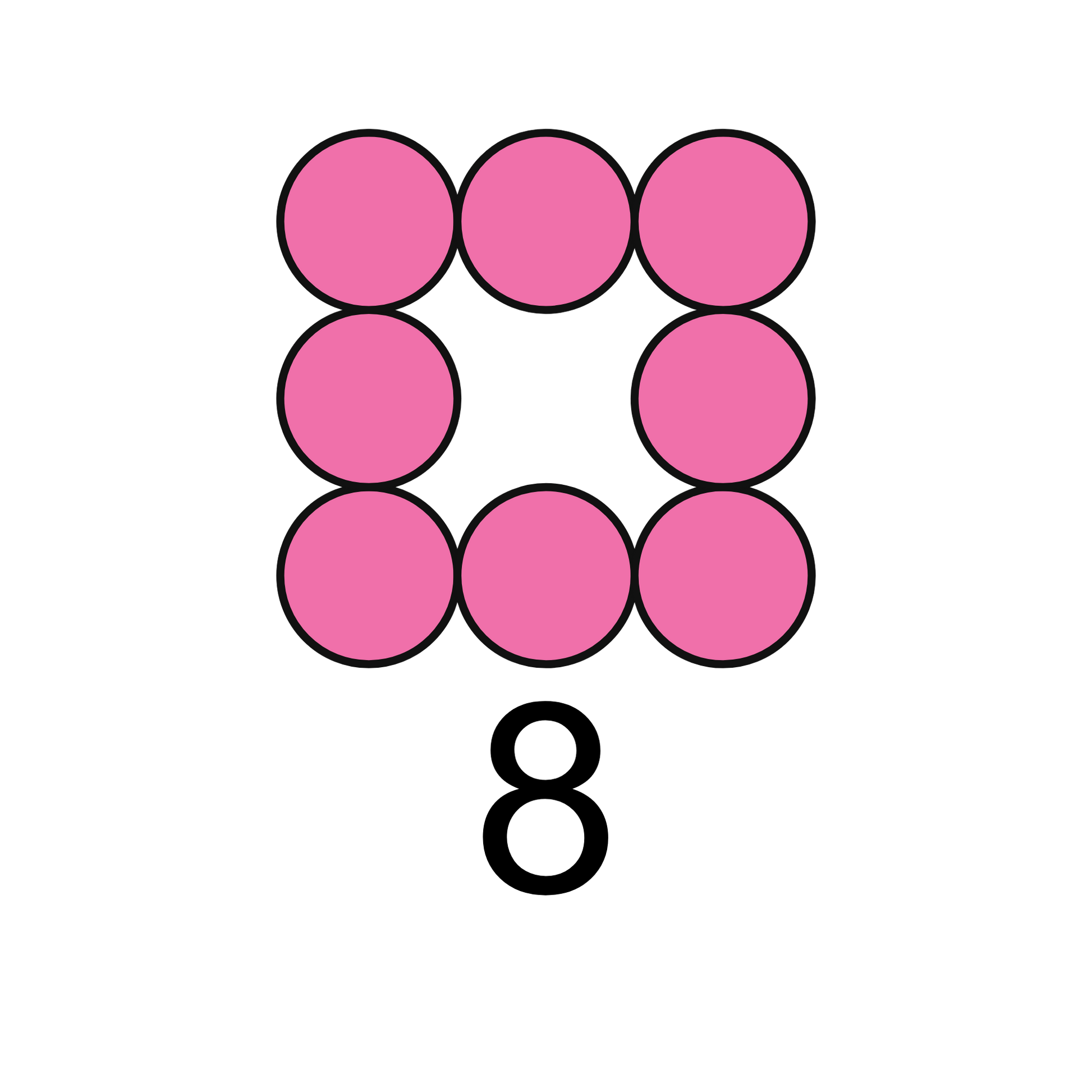 ColorMyMath number 8 design