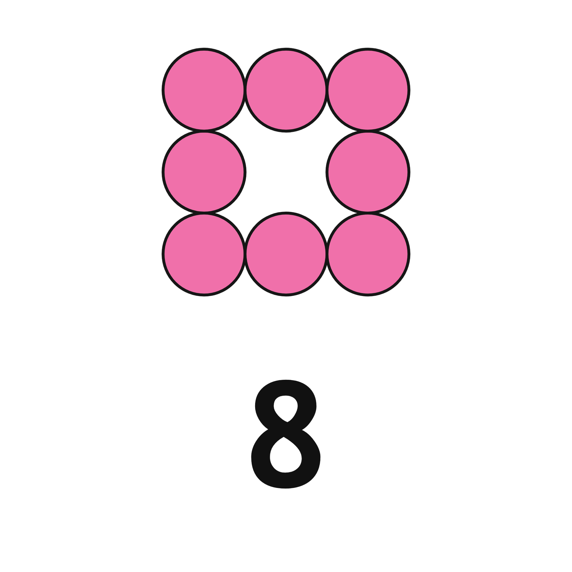 ColorMyMath number 8 design