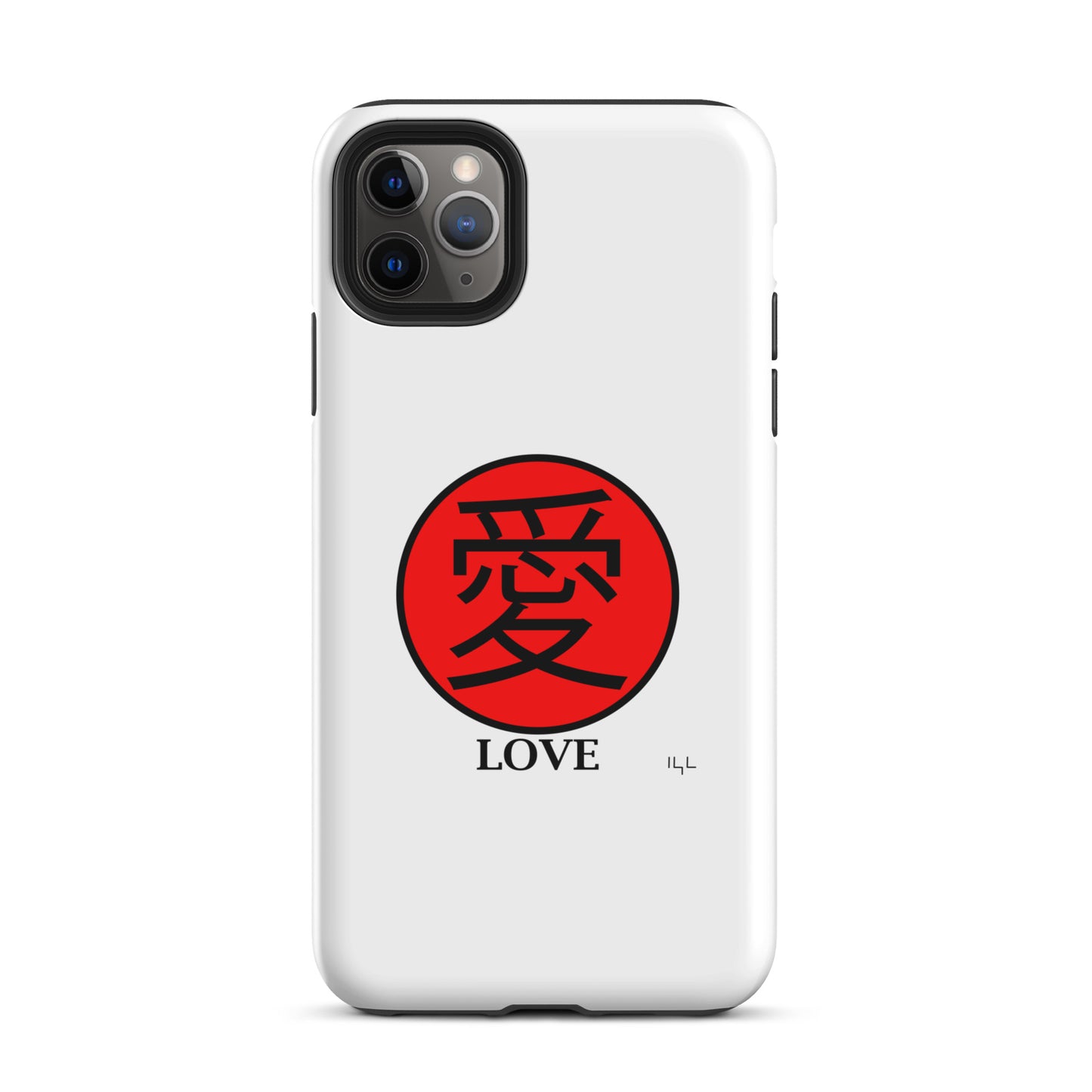 LOVE 愛 Japanese Tough iPhone case - -Lighten Your Life [ItsAboutTime.Life][date]