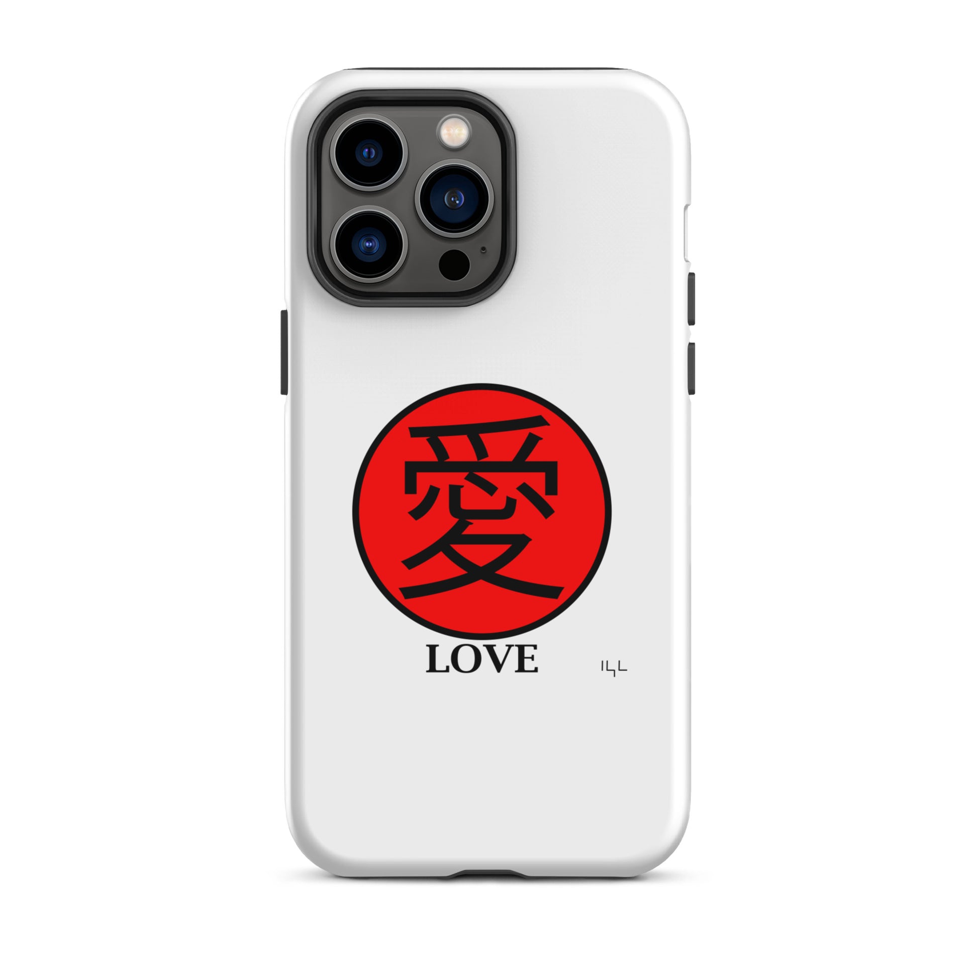 LOVE 愛 Japanese Tough iPhone case - -Lighten Your Life [ItsAboutTime.Life][date]