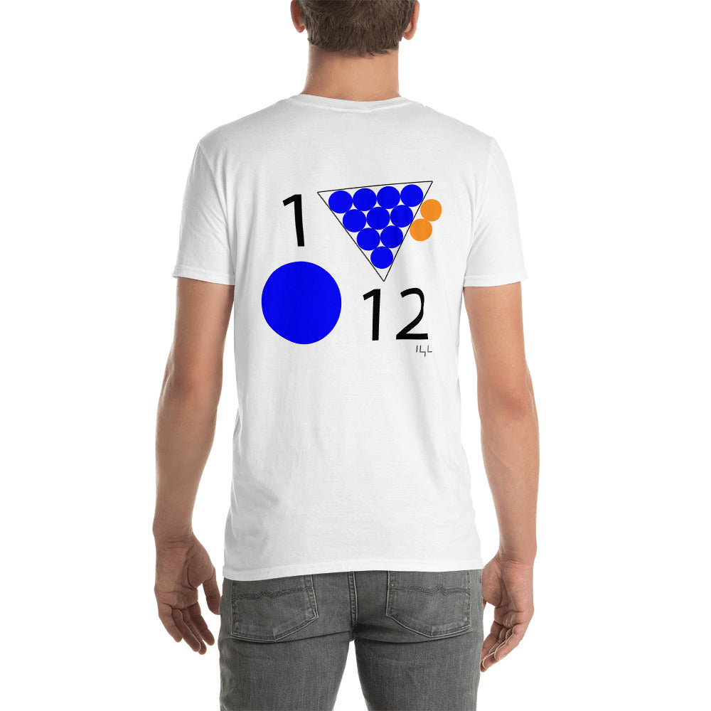 #112 Blue Date 1/12 Short-Sleeve Unisex T-Shirt - -Lighten Your Life [ItsAboutTime.Life][date]