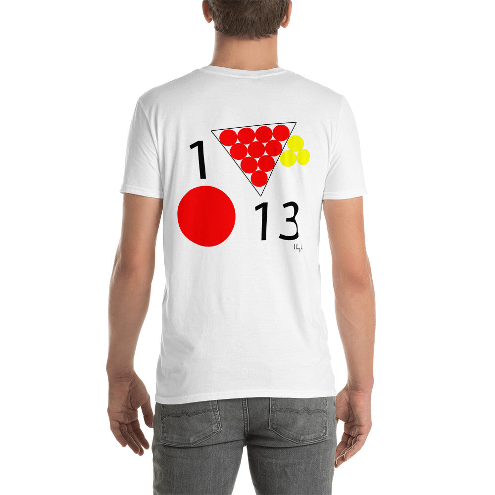 #113 Red Date 1/13 Short-Sleeve Unisex T-Shirt - -Lighten Your Life [ItsAboutTime.Life][date]