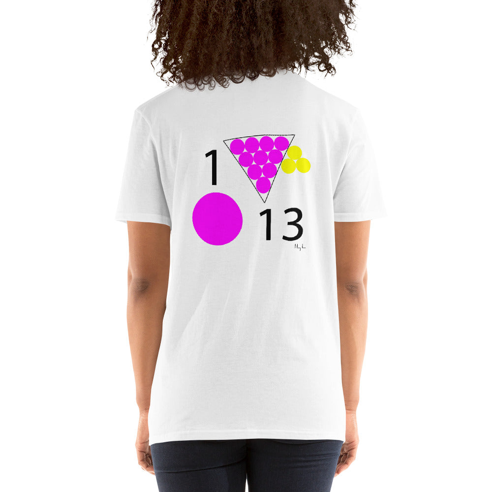 #113 Pink Date 1/13 Short-Sleeve Unisex T-Shirt - -Lighten Your Life [ItsAboutTime.Life][date]