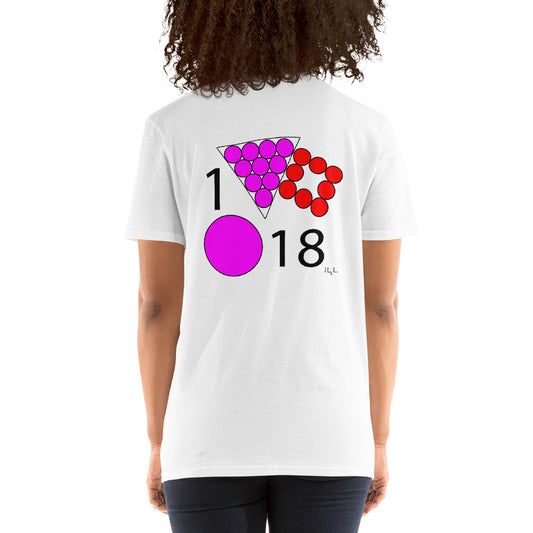 #118 Pink Date 1/18 Short-Sleeve Unisex T-Shirt - -Lighten Your Life [ItsAboutTime.Life][date]