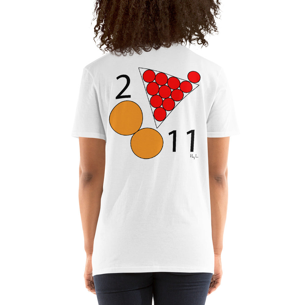 #211 Orange 2 Month 2/11 Short-Sleeve Unisex T-Shirt - -Lighten Your Life [ItsAboutTime.Life][date]