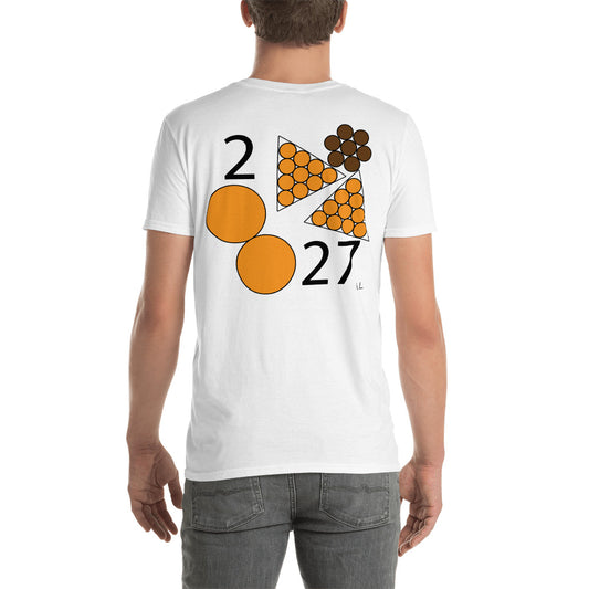 #227 Orange 2 Month 2/27 Short-Sleeve Unisex T-Shirt - -Lighten Your Life [ItsAboutTime.Life][date]