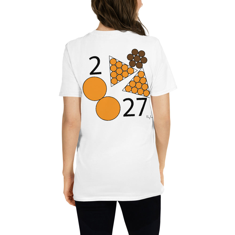 #227 Orange 2 Month 2/27 Short-Sleeve Unisex T-Shirt - -Lighten Your Life [ItsAboutTime.Life][date]