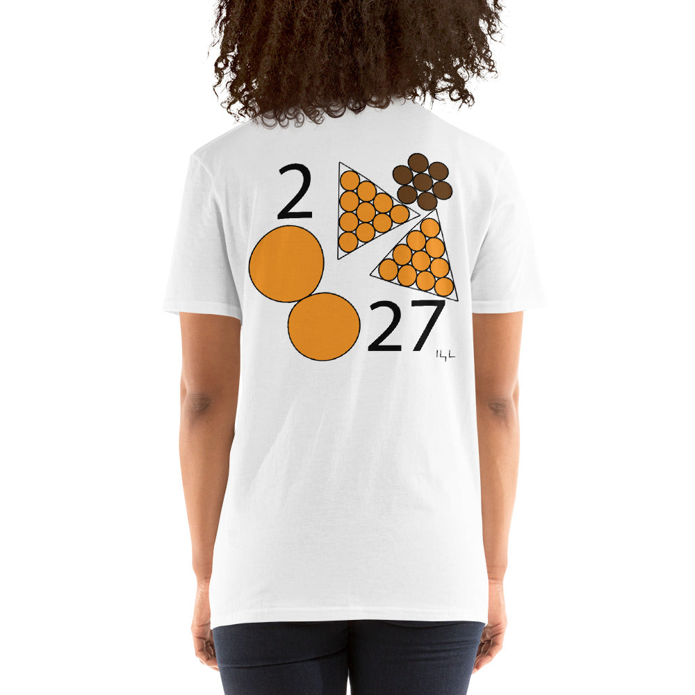 #227 Orange 2 Month 2/27 Short-Sleeve Unisex T-Shirt - -Lighten Your Life [ItsAboutTime.Life][date]