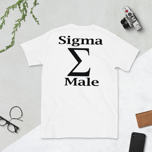 Sigma Σ Male Short-Sleeve T-Shirt - -Lighten Your Life [ItsAboutTime.Life][date]