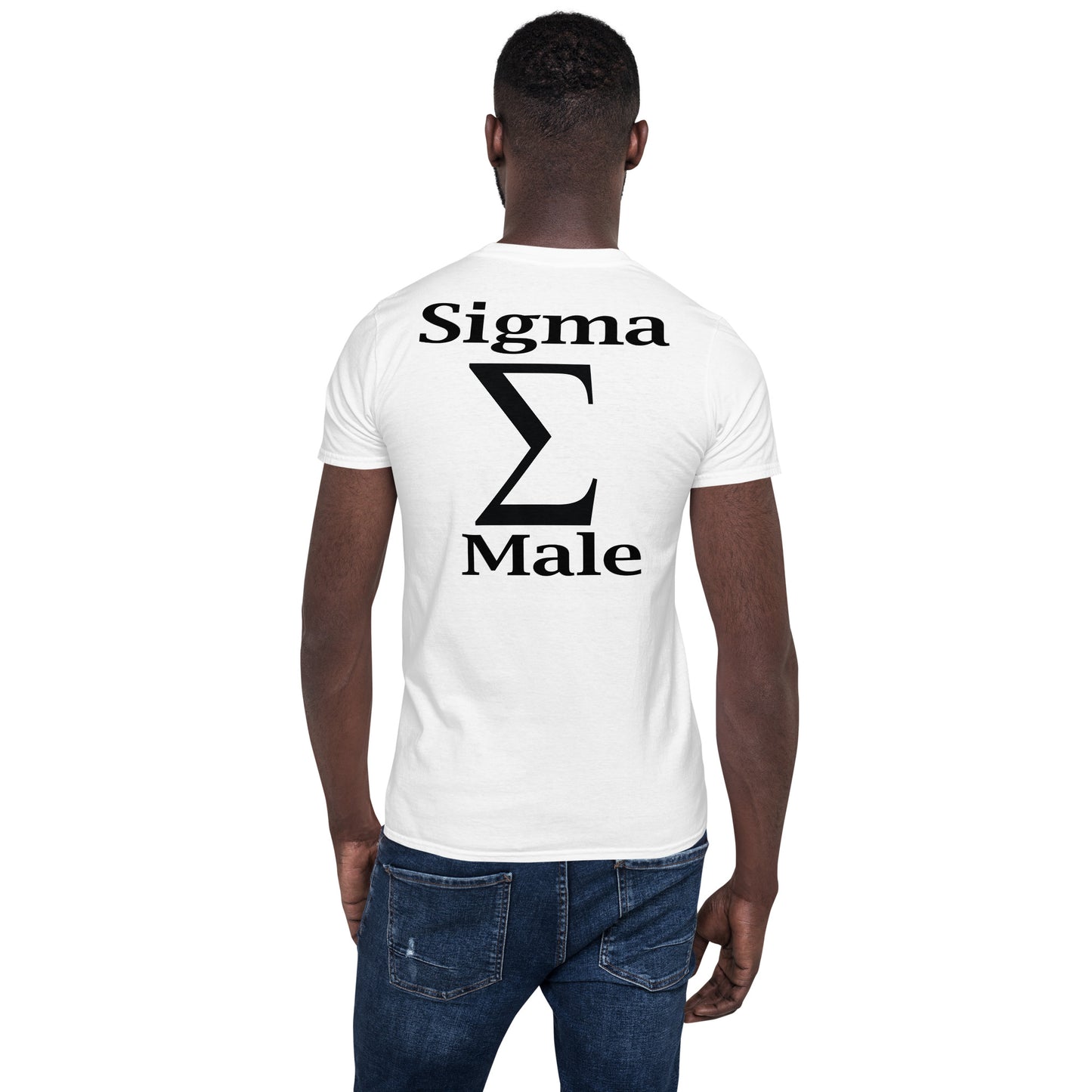 Sigma Σ Male Short-Sleeve T-Shirt - -Lighten Your Life [ItsAboutTime.Life][date]