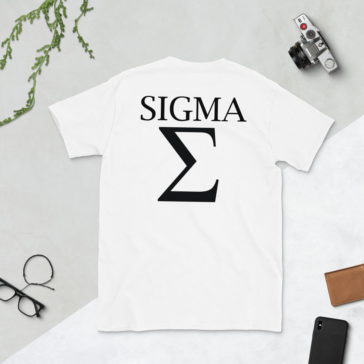 Sigma top Σ Short-Sleeve T-Shirt - -Lighten Your Life [ItsAboutTime.Life][date]