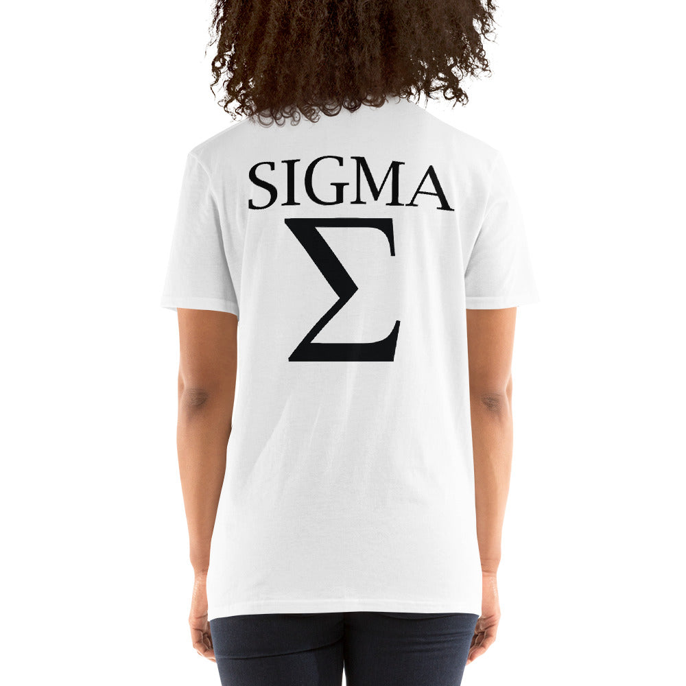 Sigma top Σ Short-Sleeve T-Shirt - -Lighten Your Life [ItsAboutTime.Life][date]