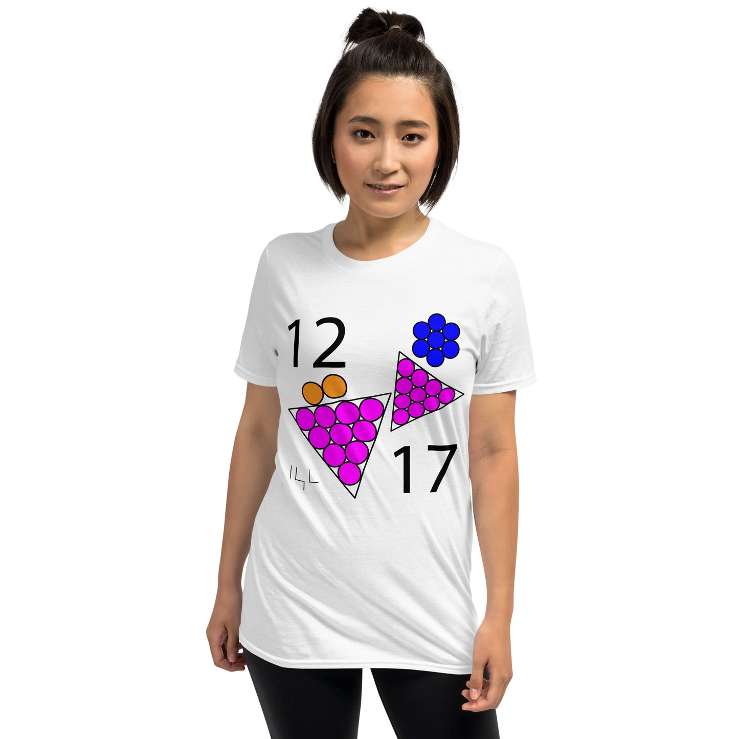 December 17th Pink Blue T-Shirt at 12:17 1217