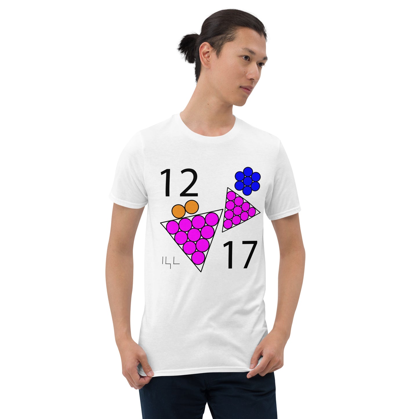 December 17th Pink Blue T-Shirt at 12:17 1217